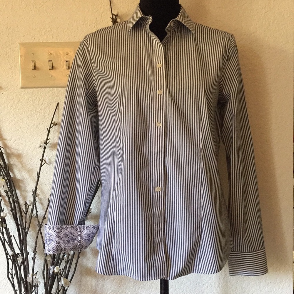 Talbots Stripe Button Down